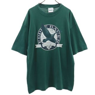 DANAGGERS 90s 00s USA製 オールド プリント 半袖 Tシャツ XL グリーン DANAGGERS メンズ(Tシャツ/カットソー(半袖/袖なし))