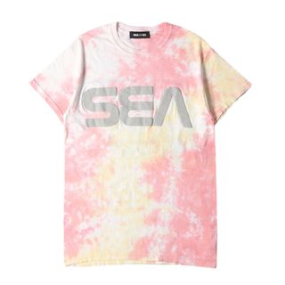 ウィンダンシー(WIND AND SEA)のWIND AND SEA ウィンダンシー Tシャツ サイズ:S NASAパロディー ロゴ タイダイ染め クルーネック 半袖Tシャツ ピンク系 トップス カットソー【メンズ】【中古】(Tシャツ/カットソー(半袖/袖なし))