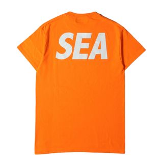 ウィンダンシー(WIND AND SEA)のWIND AND SEA ウィンダンシー Tシャツ サイズ:S 阪急限定 ブランドロゴ クルーネック 半袖Tシャツ オレンジ トップス カットソー【メンズ】【中古】(Tシャツ/カットソー(半袖/袖なし))