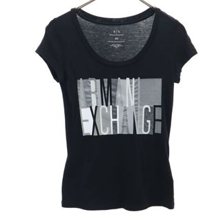 アルマーニエクスチェンジ(ARMANI EXCHANGE)のアルマーニエクスチェンジ 半袖 Tシャツ XS ブラック系 ARMANI EXCHANGE レディース(Tシャツ(半袖/袖なし))