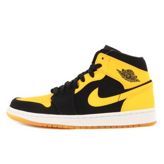 ナイキ(NIKE)の新品 NIKE ナイキ サイズ:26.5cm AIR JORDAN 1 MID NEW LOVE (554724-035) エアジョーダン1 ミッド ニューラブ ブラック バーシティメイズ US8.5 ミドルカット スニーカー シューズ 靴 バッシュ【メンズ】(スニーカー)