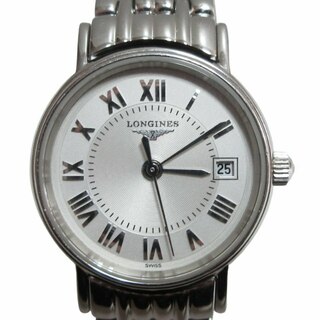 ロンジン(LONGINES)のロンジン グランドクラシック プレザンス ホワイト 腕時計 クオーツ 銀色(腕時計)