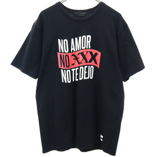 ゴッドセレクショントリプルエックス 日本製 プリント 半袖 Tシャツ M ブラック GOD SELECTION XXX メンズ(Tシャツ/カットソー(半袖/袖なし))