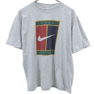 NIKE - ナイキ 90s 00s オールド プリント 半袖 Tシャツ グレー系 NIKE メンズ