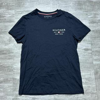 トミーヒルフィガー(TOMMY HILFIGER)の美品 Tommy Hilfiger トミーヒルフィガー ロゴ Tシャツ ネイビー(Tシャツ/カットソー(半袖/袖なし))