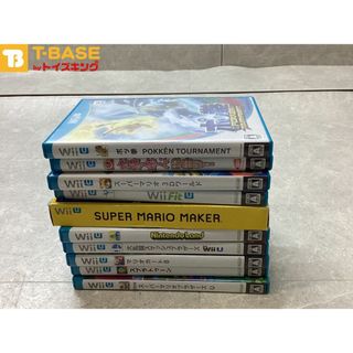 任天堂/Nintendo/ニンテンドー WiiU スプラトゥーンスーパーマリオメーカー スーパーマリオブラザーズU WiiFit ポッ拳 等ソフト10点セット(家庭用ゲームソフト)