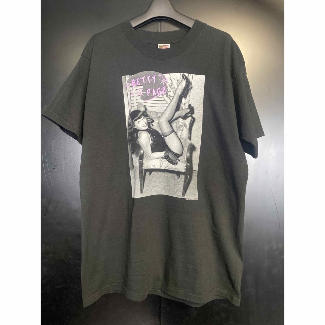 激レア90'S当時物 Betty page Tシャツ ヴィンテージ 激レア90'S当時物 Betty page Tシャツ ヴィンテージ