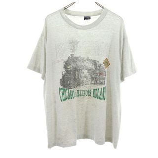 スクリーンスターズ(SCREEN STARS)のスクリーンスターズ 90s USA製 オールド 半袖 Tシャツ XL グレー系 SCREEN STARS メンズ(Tシャツ/カットソー(半袖/袖なし))