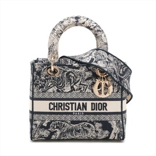 クリスチャンディオール(Christian Dior)のクリスチャンディオール トワル ドゥ ジュイ エンブロイダリー キャンバス(ハンドバッグ)