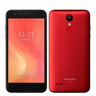 【中古】 LGV36 LG it メタリックレッド SIMフリー 本体 au スマホ  【送料無料】 lgv36rd7mtm(スマートフォン本体)