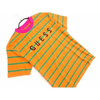 GUESS ゲス J.BALVIN Vibras Tour Stripe Tシャツ sizeS/オレンジ ■◆ メンズ