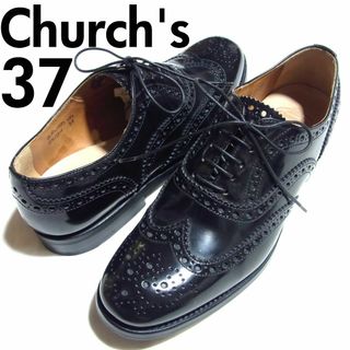 チャーチ(Church's)の美品 Church's チャーチ BURWOOD バーウッド シューズ 37 黒(ローファー/革靴)