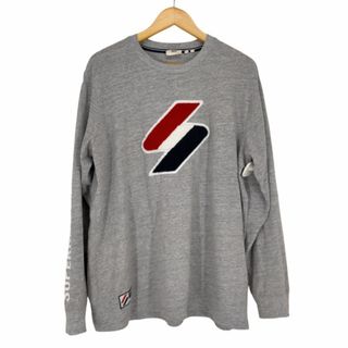 SUPERDRY(スーパードライ) フロントパイルプリントL/S TEE メンズ(Tシャツ/カットソー(七分/長袖))