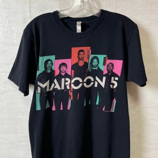 ミュージックティー(MUSIC TEE)のメイドインUSA　マルーンファイブ　バンドＴシャツ　サイズＭ　アメリカ古着メンズ(Tシャツ/カットソー(半袖/袖なし))