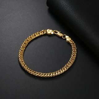 【再入荷】ゴールド　ブレスレット　メンズ　アクセサリー　ストリート　