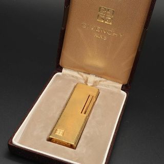 ジバンシィ(GIVENCHY)の正規品 ジバンシー ガスライター モノグラム Gロゴ ゴールド 箱 ハードケース(タバコグッズ)