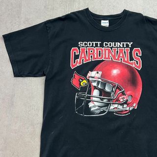 CHICAGO　CARDINALS　NFL　トップス　Tシャツ　古着　黒　XL(Tシャツ/カットソー(半袖/袖なし))