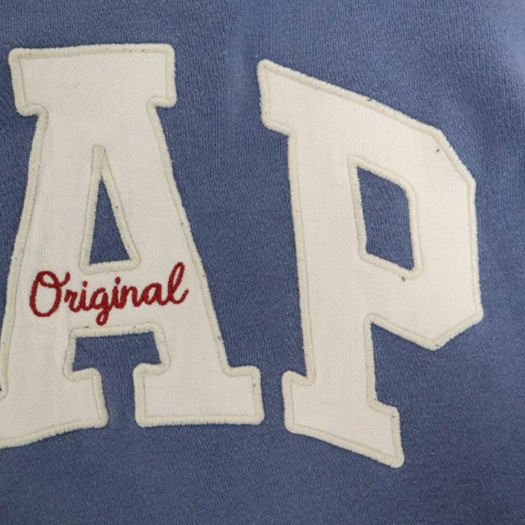 GAP - ギャップ ロゴ刺繍 長袖 トレーナー S ブルー GAP 裏起毛 GAP - ギャップ ロゴ刺繍 長袖 トレーナー S ブルー GAP 裏起毛