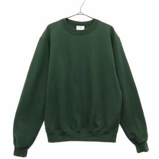 チャンピオン(Champion)のチャンピオン ロゴワッペン 長袖 トレーナー L グリーン Champion スウェット 裏起毛 メンズ(スウェット)