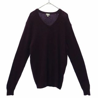 ユニクロ(UNIQLO)のユニクロ 長袖 Vネック セーター L レッド UNIQLO ニット メンズ(ニット/セーター)