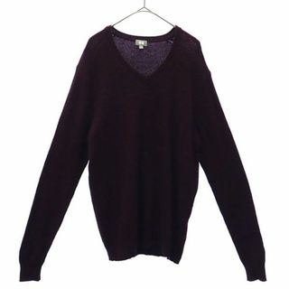 ユニクロ(UNIQLO)のユニクロ 長袖 Vネック セーター L レッド UNIQLO +J ニット メンズ(ニット/セーター)