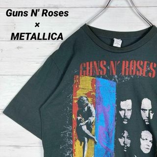 METALLICA - 【バンドT】半袖Tシャツ☆ガンズアンドローゼス☆メタリカ☆1992☆XL☆黒