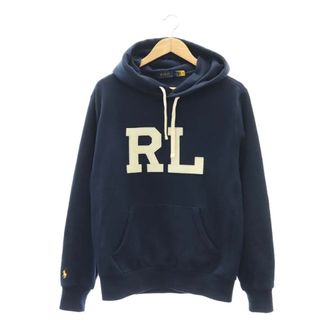 POLO RALPH LAUREN - ポロ ラルフローレン RLワッペン装飾プルオーバーフーディー パーカー S 紺