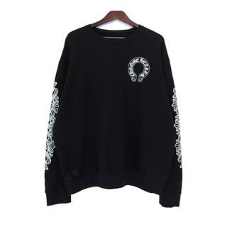 クロムハーツ(Chrome Hearts)のクロムハーツ CHROME HEARTS ■ 【 Horseshoe Crewneck Sweatshirt 】 バック ホースシュー スウェット クルーネック トレーナー w19323(スウェット)