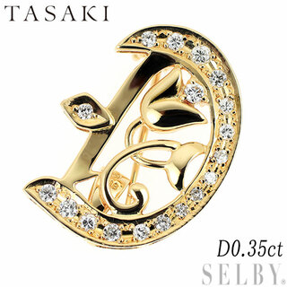 TASAKI - 田崎真珠 K18YG ダイヤモンド ブローチ兼ペンダントトップ D0.35ct