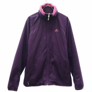 アディダス(adidas)のアディダス 長袖 リバーシブル ジップジャケット L ピンク×パープル adidas ボア レディース(その他)