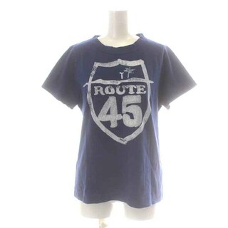 45R - フォーティーファイブアールピーエム Tシャツ カットソー 半袖 3 L 紺 白