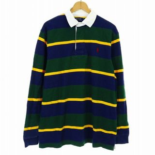 ポロラルフローレン(POLO RALPH LAUREN)のPOLO RALPH LAUREN ポロシャツ カットソー 長袖 ボーダー L (ポロシャツ)