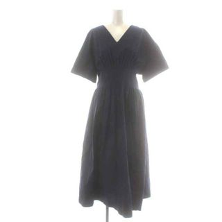 LE CIEL BLEU - ルシェルブルー Round Form Dress ワンピース 36 S 紺