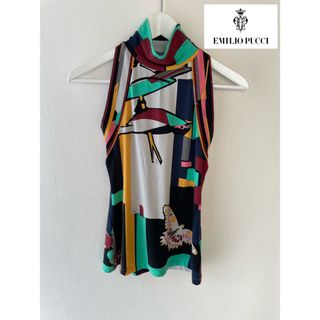 EMILIO PUCCI - EMILIO PUCCI ノースリーブトップス　エミリオプッチ