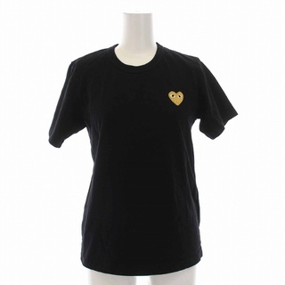プレイコムデギャルソン AD2020 Tシャツ カットソー ハート 半袖 M 黒(Tシャツ(半袖/袖なし))