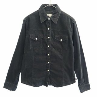 ポロ ジーンズ カンパニー 長袖 コーデュロイ ウエスタンシャツ L ブラック POLO JEANS COMPANY RALPH LAUREN レディース(シャツ/ブラウス(長袖/七分))