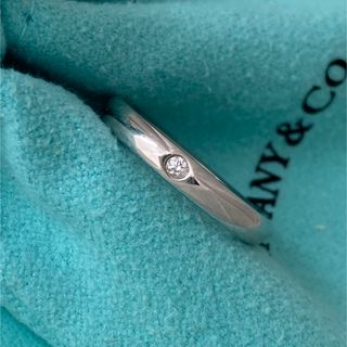 ティファニー(Tiffany & Co.)のティファニー スタッキングバンドリング 1Pダイヤ PT950プラチナ 6.5号(リング(指輪))