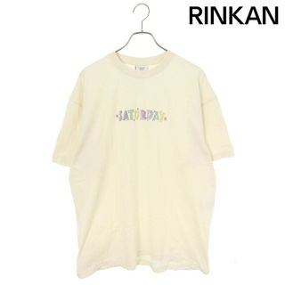 ヴェトモン(VETEMENTS)のヴェトモン  18AW  UAH19TR302 SATURDAYラメプリントTシャツ メンズ M(Tシャツ/カットソー(半袖/袖なし))