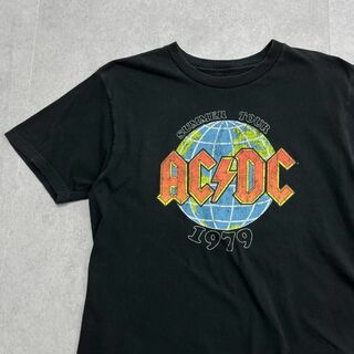 ミュージックティー(MUSIC TEE)のAC/DC　SUMMER TOUR　Tシャツ　ロック　古着　ブラック　キッズL(Tシャツ/カットソー(半袖/袖なし))