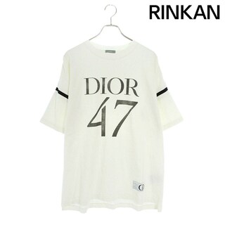 ディオール(Dior)のディオール  24SS  413J640A0849 ダメージ加工スラブコットンジャージーTシャツ メンズ M(Tシャツ/カットソー(半袖/袖なし))