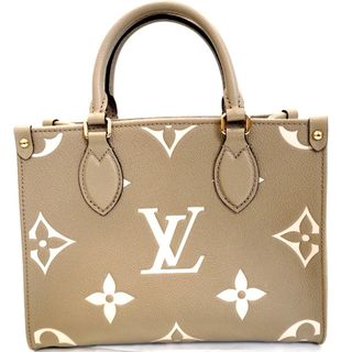 ルイヴィトン(LOUIS VUITTON)のTh554731 ルイ・ヴィトン モノグラム・アンプラント オンザゴーPM M45779 トゥルトレール クレーム(ベージュ系) ハンドバッグ 2Way ショルダーバッグ LOUIS VUITTON 未使用(ハンドバッグ)