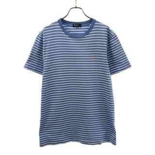 ポロバイラルフローレン ボーダー 半袖 Tシャツ 170 ライトブルー×ホワイト Polo by Ralph Lauren キッズ(Tシャツ/カットソー)