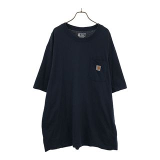 カーハート(carhartt)のカーハート ロゴワッペン 半袖 Tシャツ XL ネイビー Carhartt 胸ポケット メンズ(Tシャツ/カットソー(半袖/袖なし))