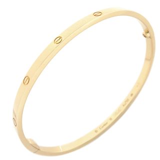 カルティエ(Cartier)のカルティエ Cartier ブレスレット LOVE ラブブレス SM K18YG イエローゴールド #18 750 18K 18金 バングル  B6047518 【修理証明書】【中古】(ブレスレット)