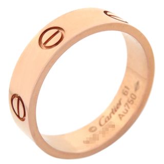 カルティエ(Cartier)のカルティエ Cartier リング 指輪 ラブリング K18PG ピンクゴールド #61(JP21) LOVE Ring 750 18K PG 18金  B4084861 【箱】【中古】(リング(指輪))