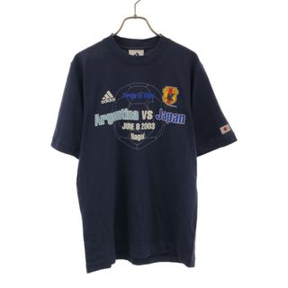 アディダス(adidas)のアディダス 未使用 JFA プリント 半袖 Tシャツ S ネイビー adidas サッカー タグ付き メンズ(Tシャツ/カットソー(半袖/袖なし))