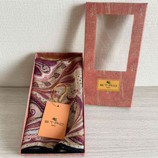 エトロ(ETRO)の【美品】ETRO 大判ショール スカーフ ストール ペイズリー柄(マフラー/ショール)