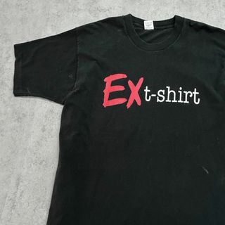 フルーツオブザルーム(FRUIT OF THE LOOM)のUSA製　EX t-shirt　船　Tシャツ　フルーツ　古着　ブラック　XL(Tシャツ/カットソー(半袖/袖なし))