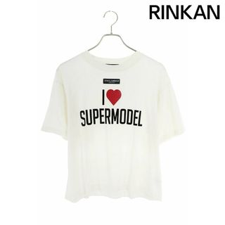 ドルチェアンドガッバーナ(DOLCE&GABBANA)のドルチェアンドガッバーナ  F8O48T FU7EQ フロントデザインTシャツ レディース XXS(Tシャツ(半袖/袖なし))