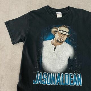 ミュージックティー(MUSIC TEE)のJASON ALDEAN　BURN IT DOWN　Tシャツ　古着　ブラック　M(Tシャツ/カットソー(半袖/袖なし))